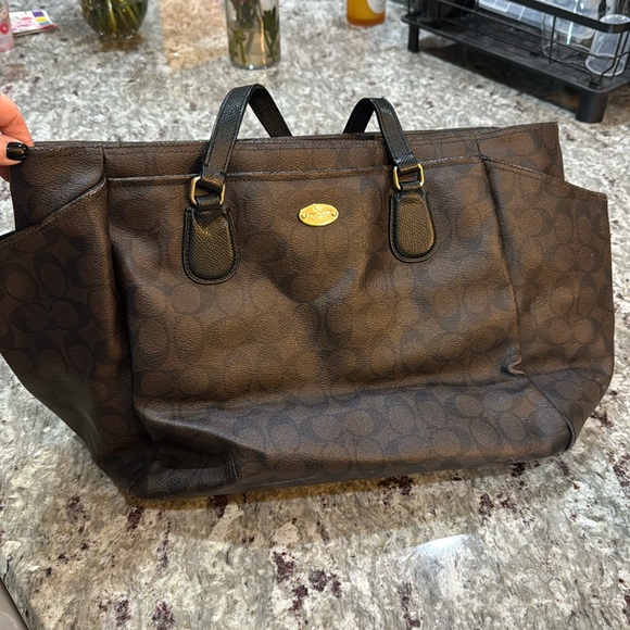 Large Coach diaper bag/laptop bag - Picture 1 of 8